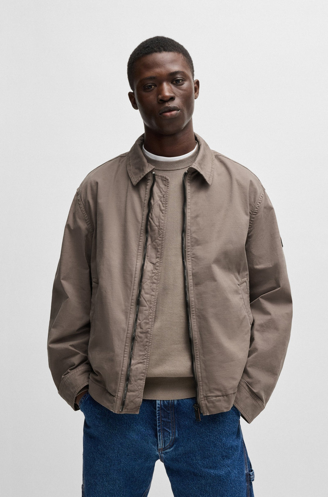 BOSS Casual Jackets Relaxed Fit - OCRUSH-D 50537107- Concorde Fashion#color_beige-294