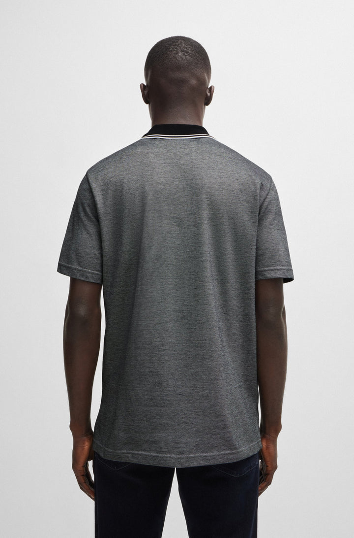 BOSS Polos Relaxed Fit in Cotton - PEOXFORDNEW 10256894 01-50507814- Concorde Fashion#color_black-001
