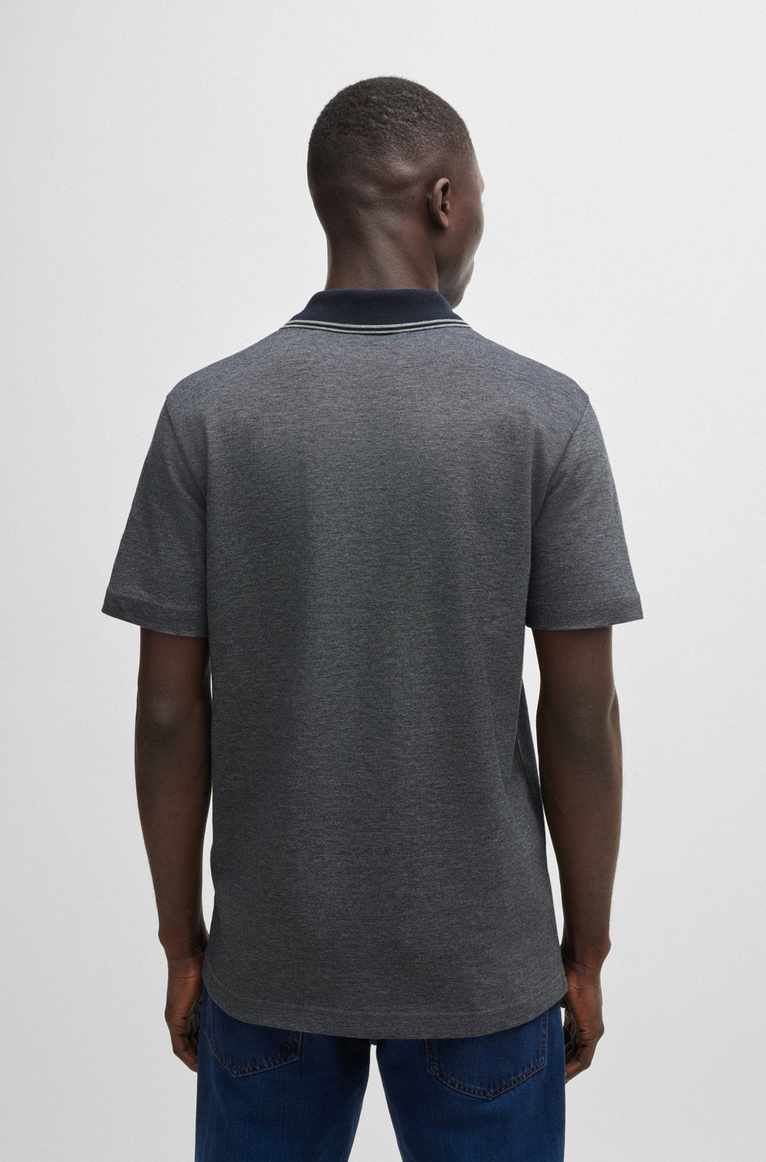BOSS Polos Relaxed Fit in Cotton - PEOXFORDNEW 10256894 01-50507814- Concorde Fashion#color_navy-404