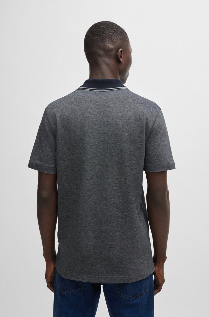 BOSS Polos Relaxed Fit in Cotton - PEOXFORDNEW 10256894 01-50507814- Concorde Fashion#color_navy-404