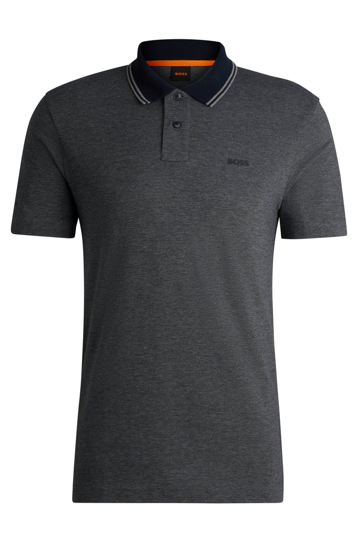 BOSS Polos Relaxed Fit in Cotton - PEOXFORDNEW 10256894 01-50507814- Concorde Fashion#color_navy-404