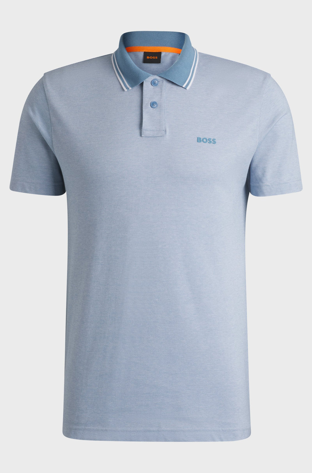 BOSS Polos Relaxed Fit in Cotton - PEOXFORDNEW 10256894 01-50507814- Concorde Fashion#color_blue-462