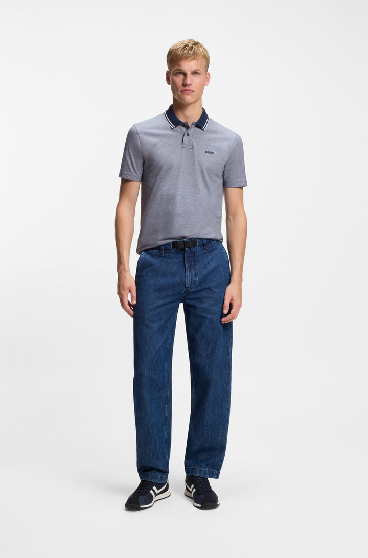 BOSS Polos Relaxed Fit - PEOXFORDNEW 50507814Concorde Fashion#color_blue-464