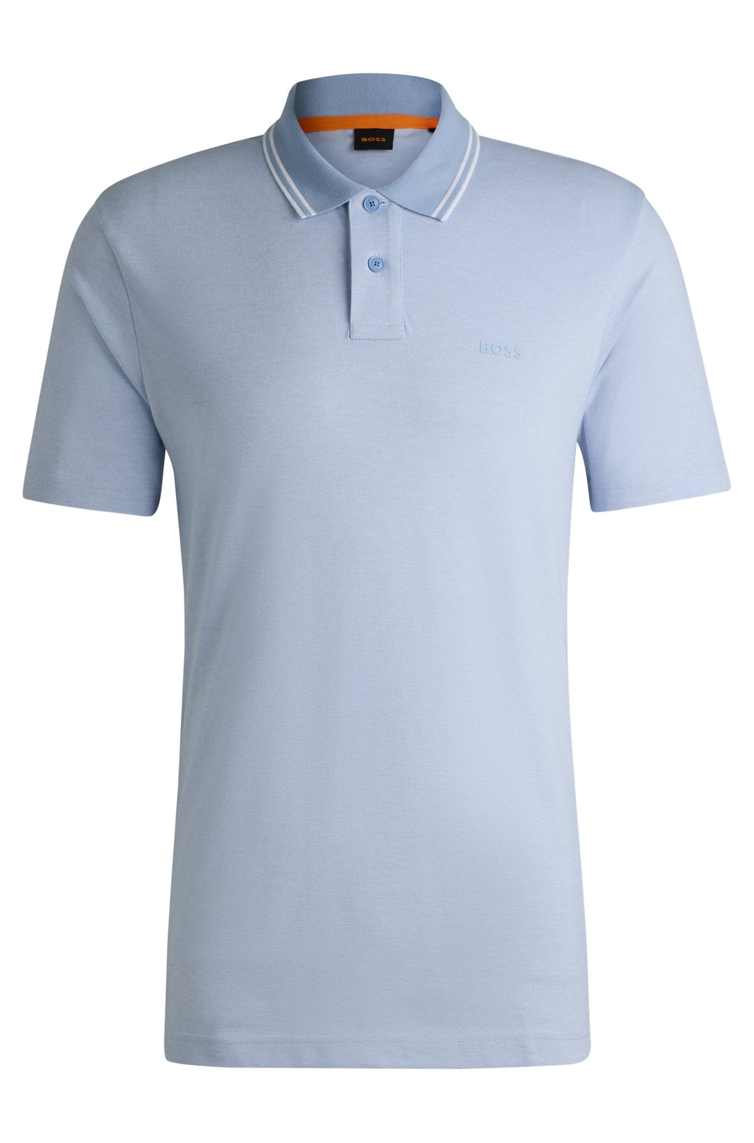 BOSS Polos Relaxed Fit in Cotton - PEOXFORDNEW 10256894 01-50507814- Concorde Fashion#color_blue-470