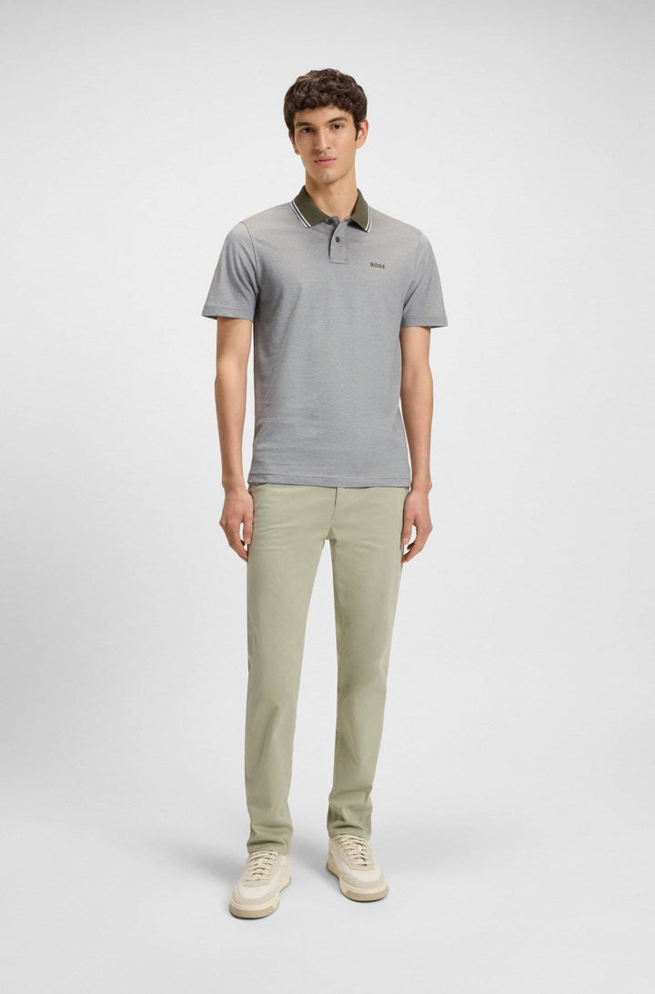 BOSS Polos Relaxed Fit in Cotton - PEOXFORDNEW 10256894 01-50507814- Concorde Fashion#color_green-342