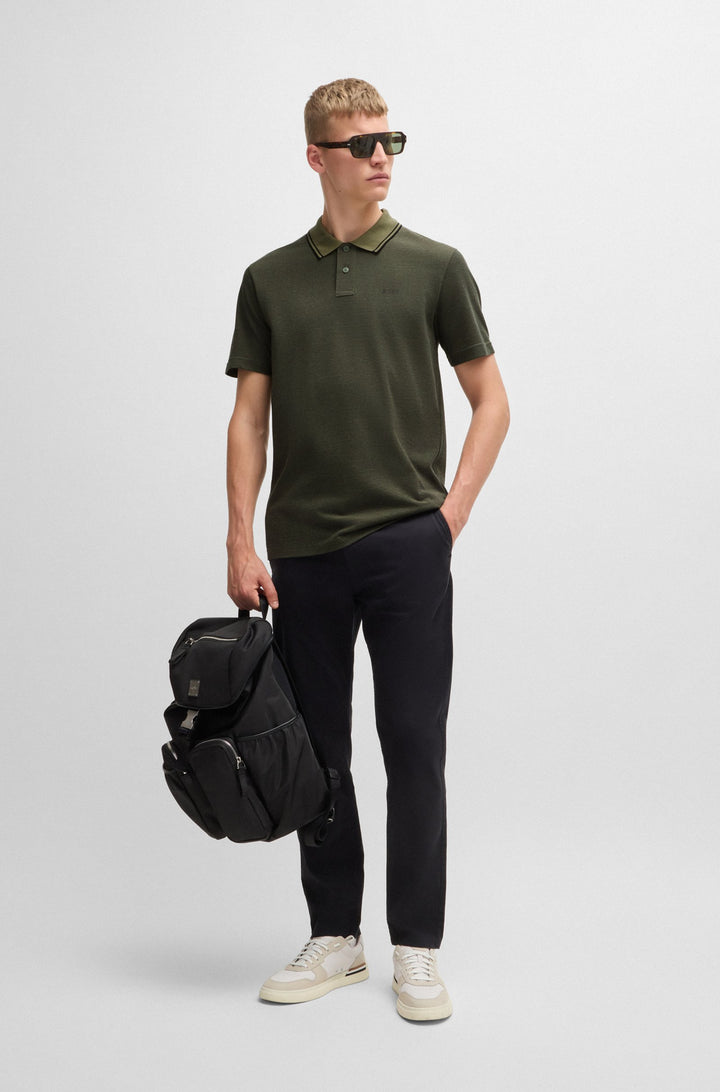 BOSS Polos Relaxed Fit in Cotton - PEOXFORDNEW 10256894 01-50507814- Concorde Fashion#color_green-349