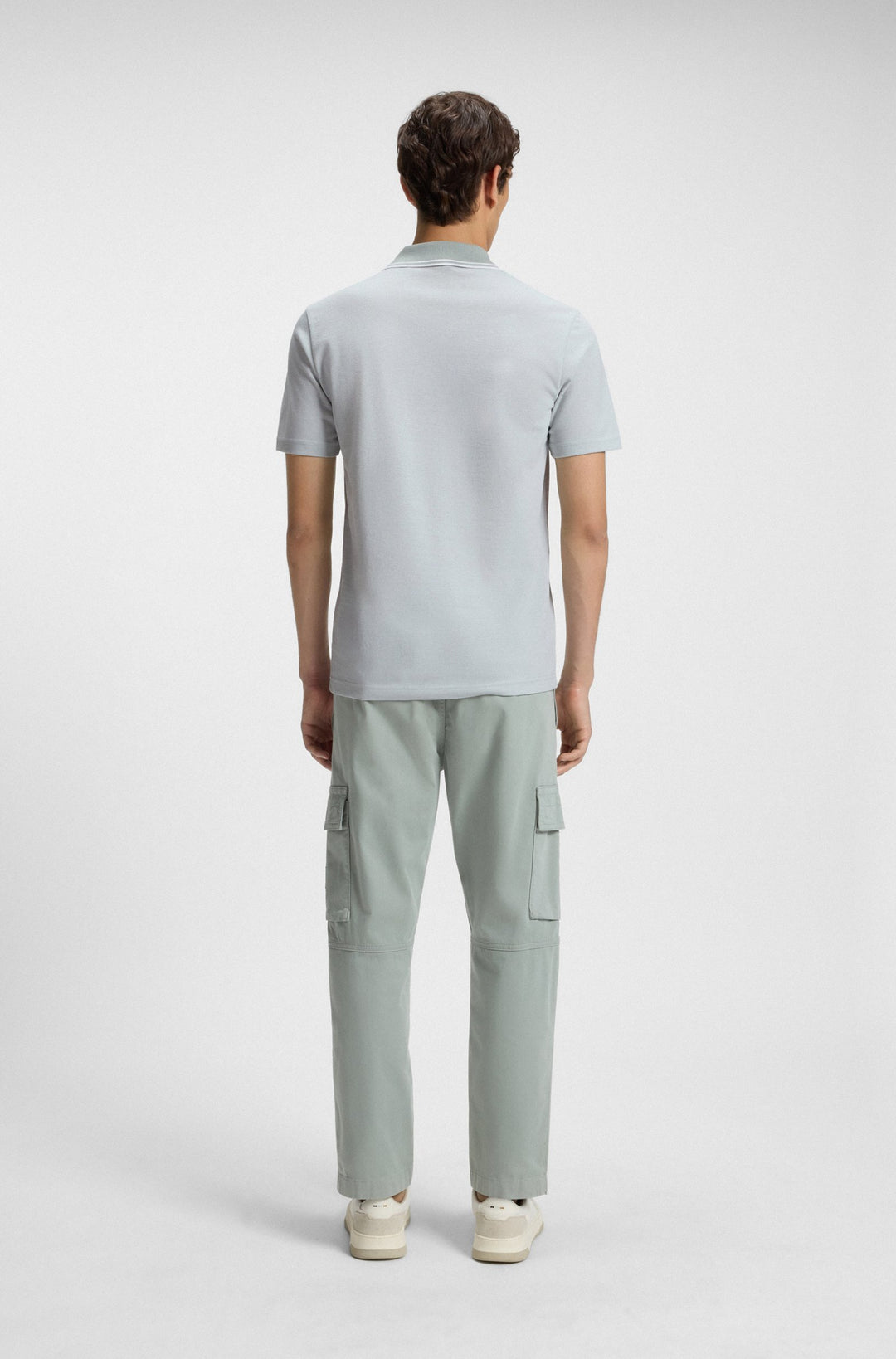 BOSS Polos Relaxed Fit in Cotton - PEOXFORDNEW 10256894 01-50507814- Concorde Fashion#color_green-351