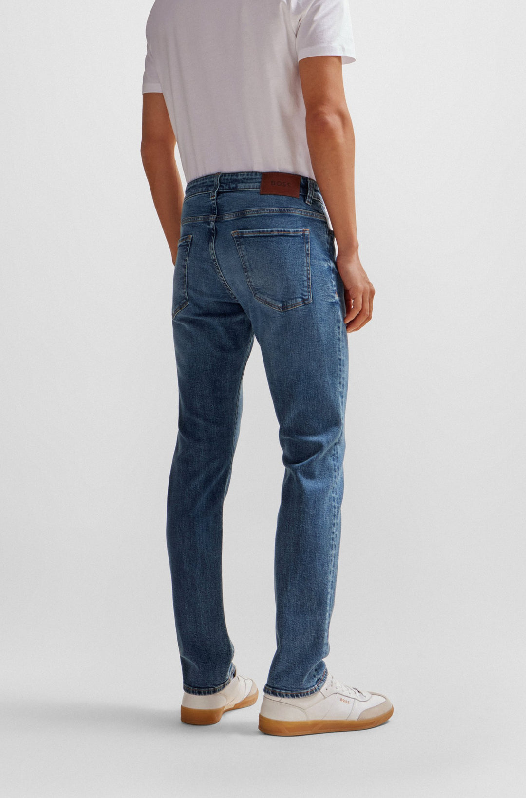 BOSS Slim Fit Jeans in Cotton Mix - DELAWARE3-1 10256945 01-50508402- Concorde Fashion#color_blue-423
