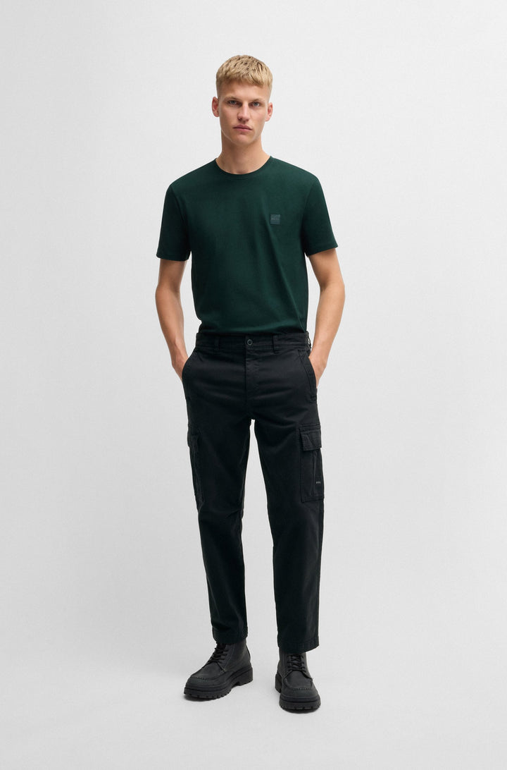BOSS Trousers Regular Fit in Cotton Mix - SISLA-7-CARGO 10257028 01-50523149- Concorde Fashion#color_black-001