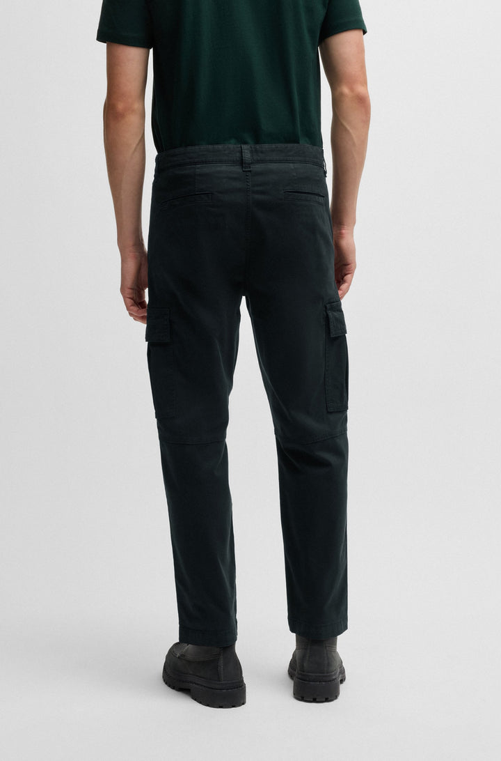 BOSS Trousers Regular Fit in Cotton Mix - SISLA-7-CARGO 10257028 01-50523149- Concorde Fashion#color_black-001