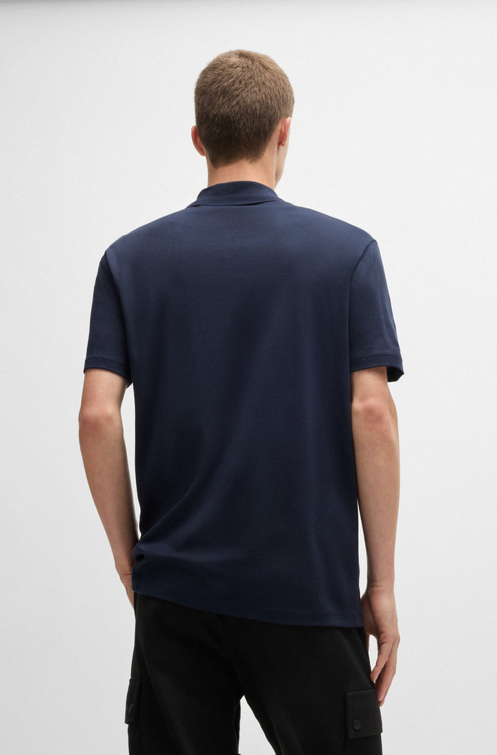 HUGO Polos Regular Fit in Cotton - DERESOM241 10257070 01-50509866- Concorde Fashion#color_navy-405