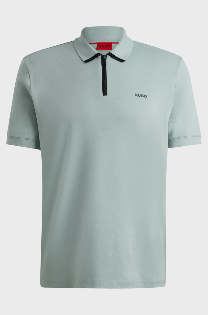 HUGO Polos Regular Fit in Cotton - DALOMINO 10257070 01-50511721- Concorde Fashion#color_grey-074