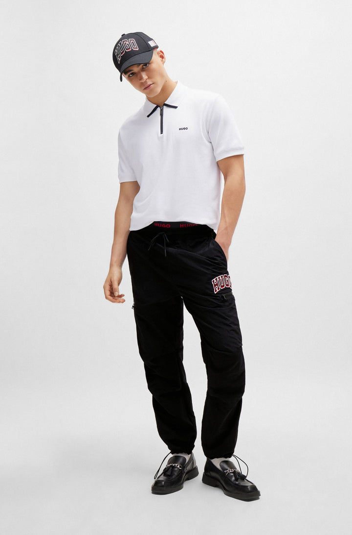 HUGO RED Regular Fit Polos in Cotton - DALOMINO 10257070 01-50511721- Concorde Fashion#color_white-100