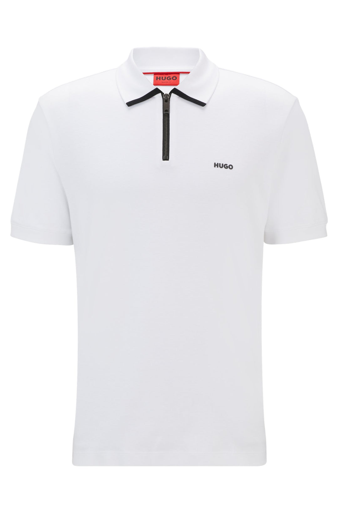HUGO RED Regular Fit Polos in Cotton - DALOMINO 10257070 01-50511721- Concorde Fashion#color_white-100
