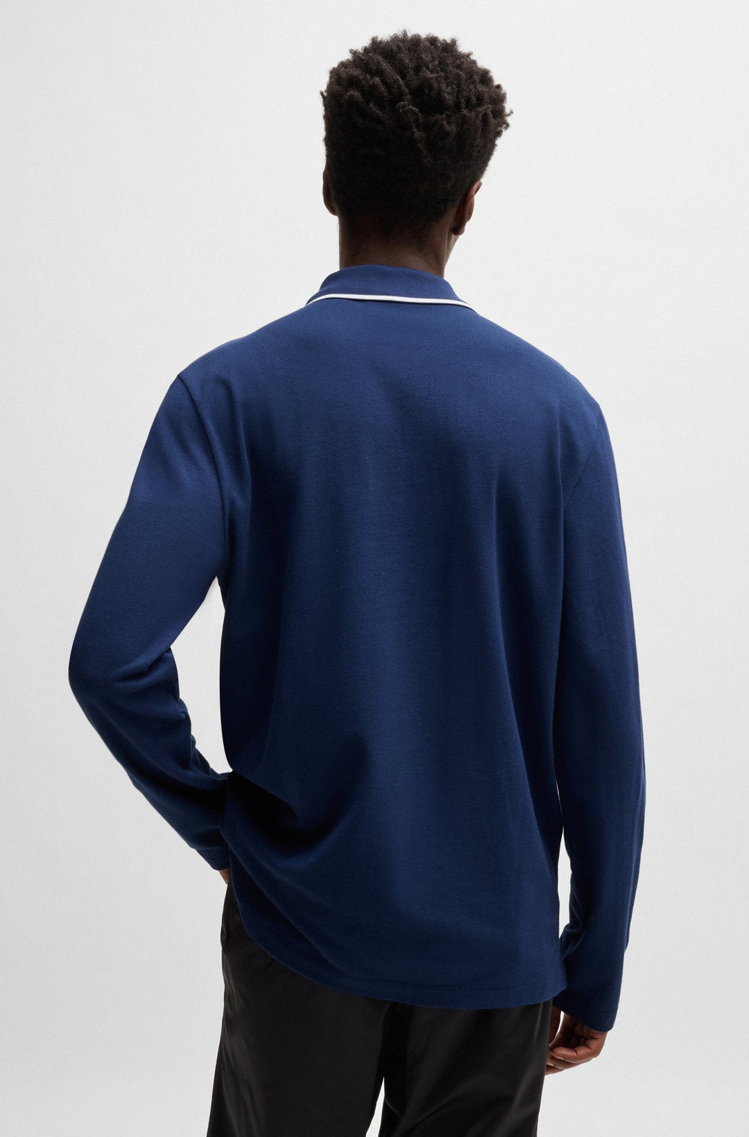 HUGO Polos Regular Fit in Cotton - DERRIKO 10257070 01-50525864- Concorde Fashion#color_navy-407