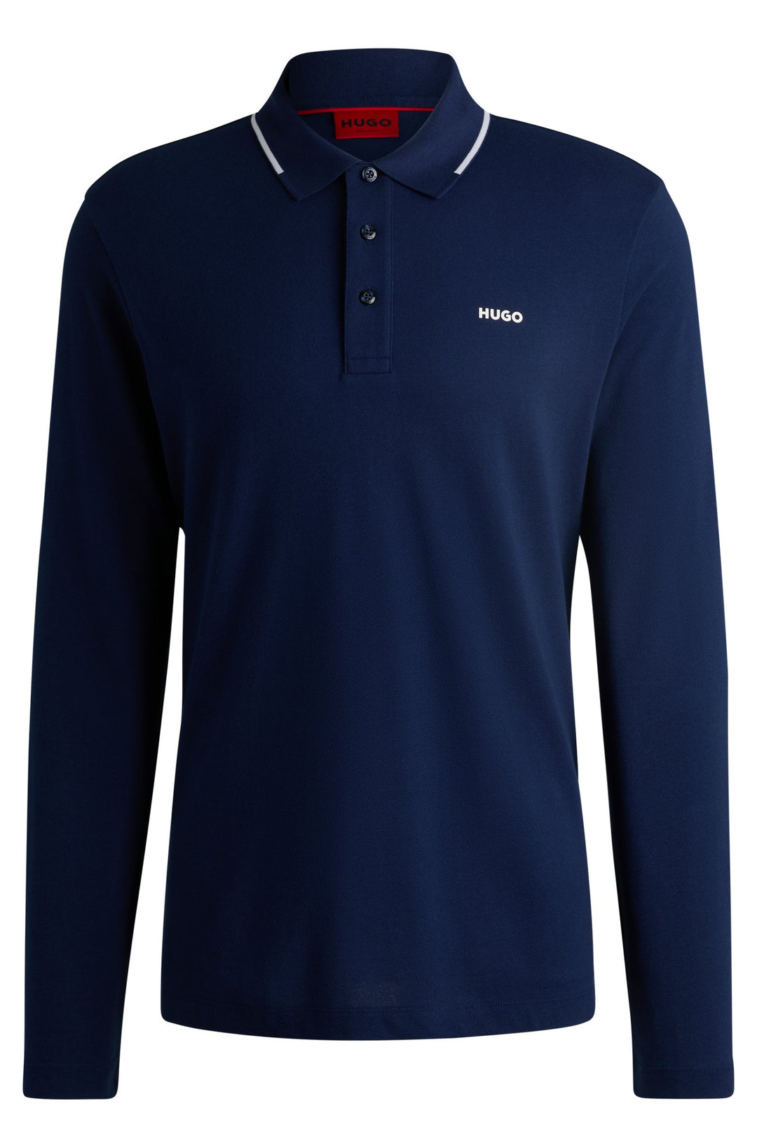 HUGO Polos Regular Fit in Cotton - DERRIKO 10257070 01-50525864- Concorde Fashion#color_navy-407