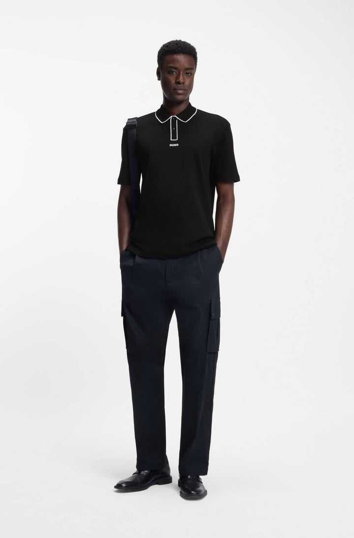 HUGO Polos Regular Fit - DALUMO 50553045- Concorde Fashion#color_black-001