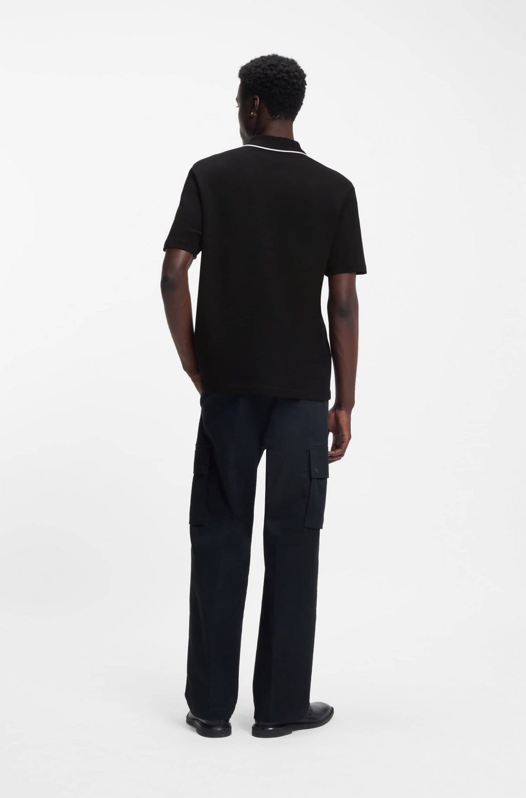 HUGO Polos Regular Fit - DALUMO 50553045- Concorde Fashion#color_black-001