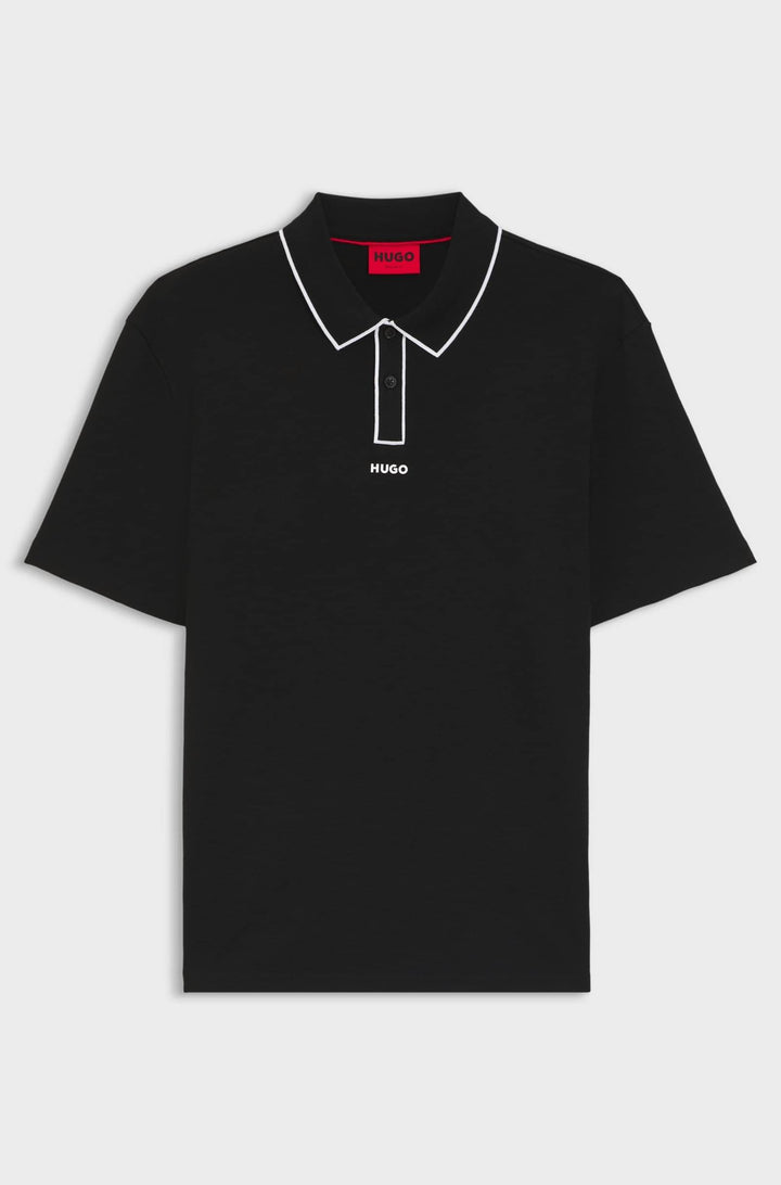 HUGO Polos Regular Fit - DALUMO 50553045- Concorde Fashion#color_black-001
