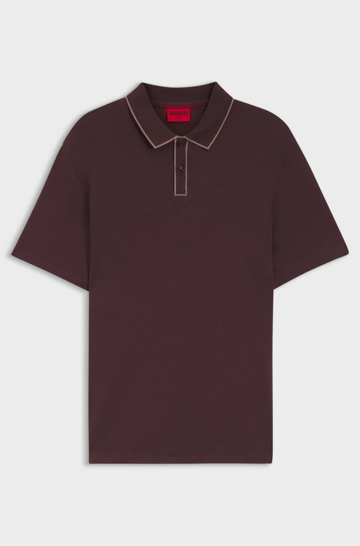 HUGO Polos Regular Fit - DALUMO 50553045- Concorde Fashion#color_brown-249