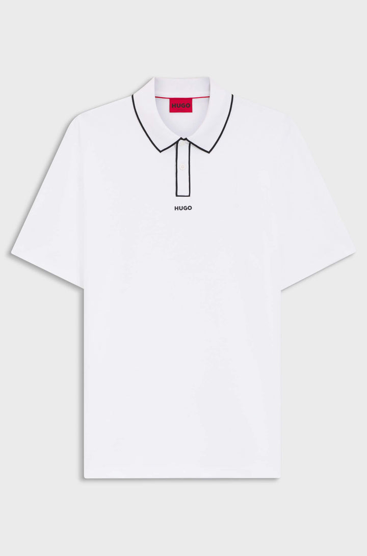HUGO Polos Regular Fit - DALUMO 50553045- Concorde Fashion#color_white-100