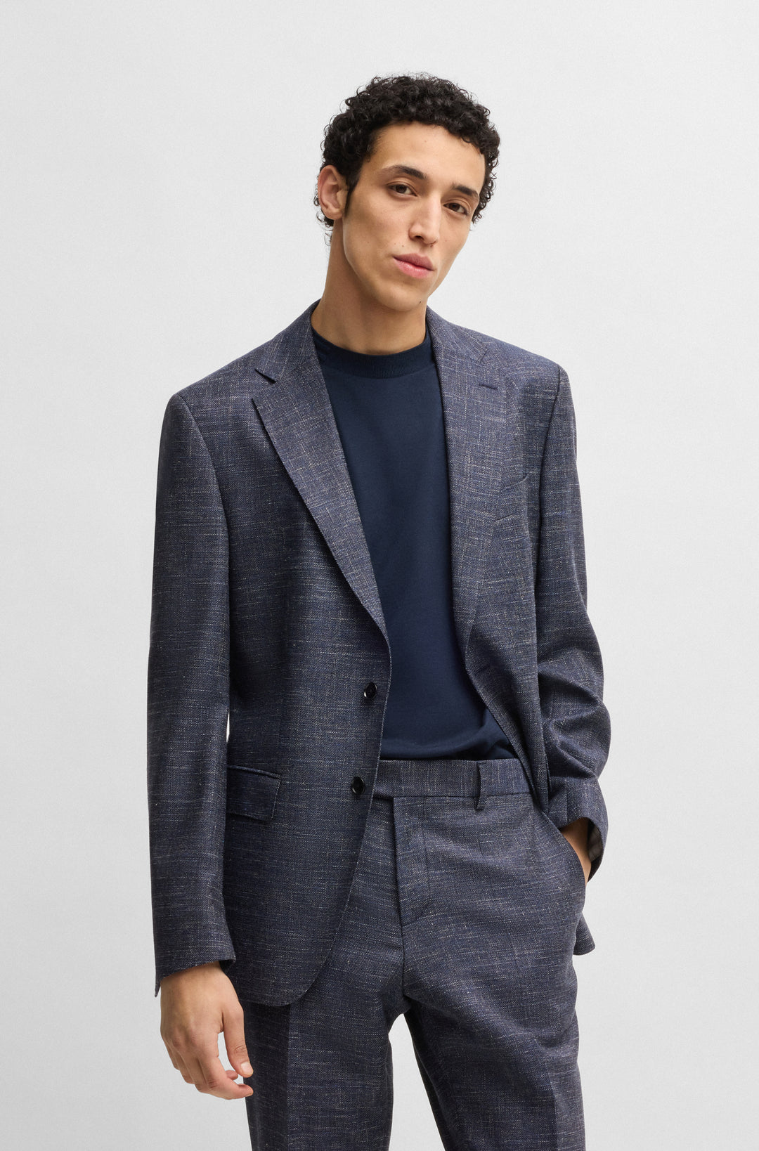 BOSS Blazers Slim Fit in Wool Mix - H-HUTSON-251 10257110 01-50539804- Concorde Fashion#color_navy-404