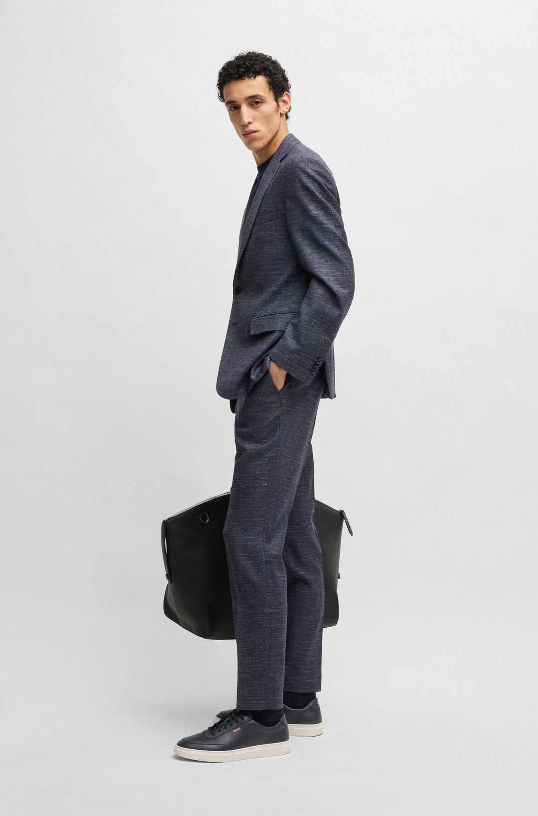 BOSS Blazers Slim Fit in Wool Mix - H-HUTSON-251 10257110 01-50539804- Concorde Fashion#color_navy-404