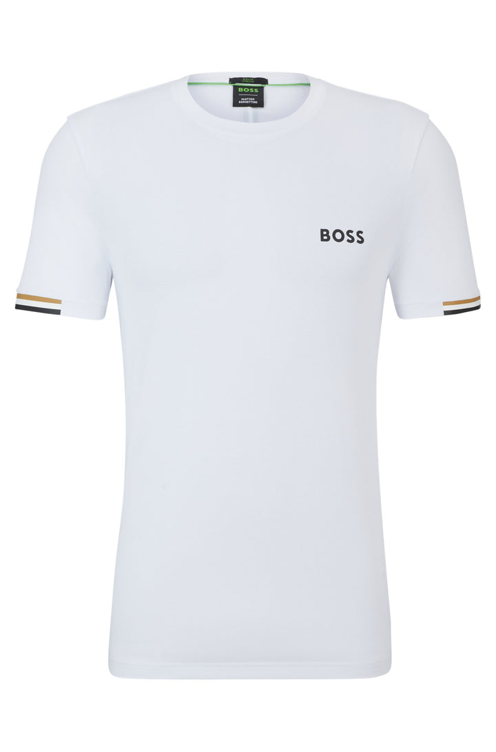 BOSS  T-Shirts in Polyester - TEE MB 10257118 01-50506348- Concorde Fashion#color_white-100