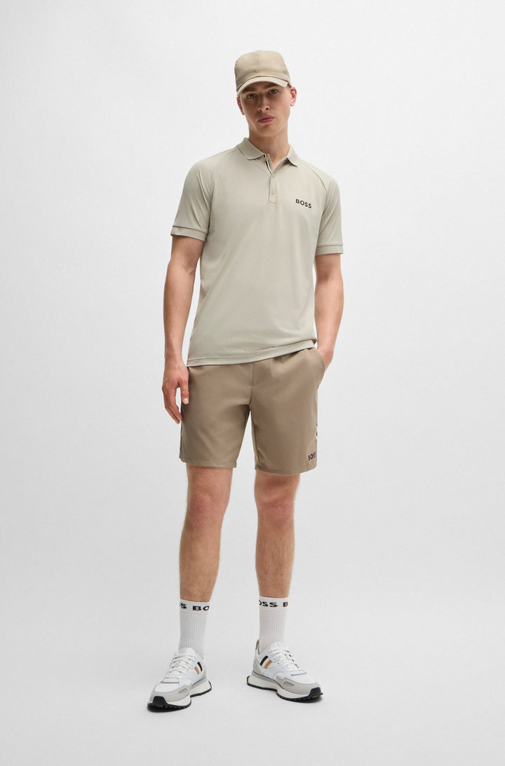 BOSS Polos Slim Fit in Polyester - PATTEO MB 15 10257118 01-50519853- Concorde Fashion#color_beige-271