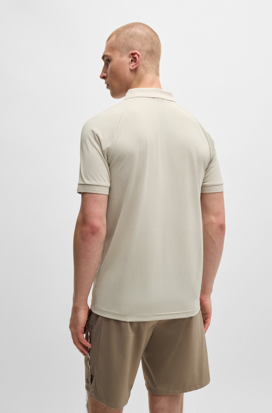 BOSS Polos Slim Fit in Polyester - PATTEO MB 15 10257118 01-50519853- Concorde Fashion#color_beige-271