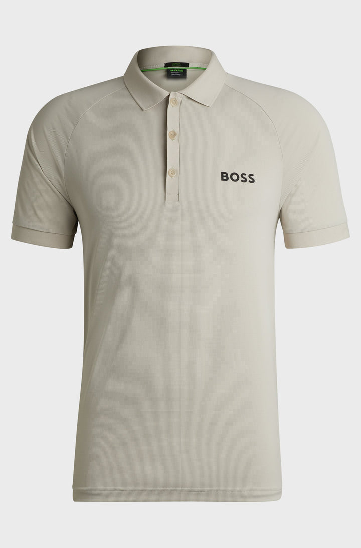 BOSS Polos Slim Fit in Polyester - PATTEO MB 15 10257118 01-50519853- Concorde Fashion#color_beige-271