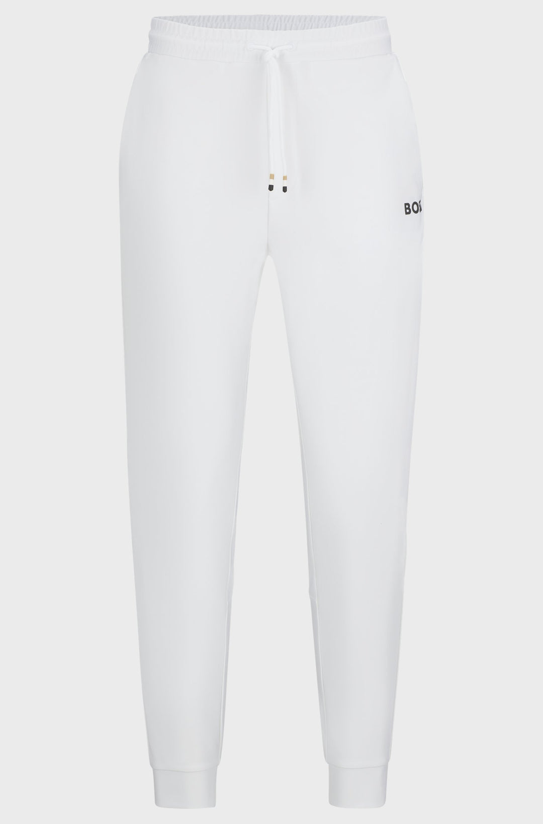 BOSS Regular Fit Jogging Pants in Polyester Mix - HICON MB 2 10257168 01-50506163- Concorde Fashion#color_white-100