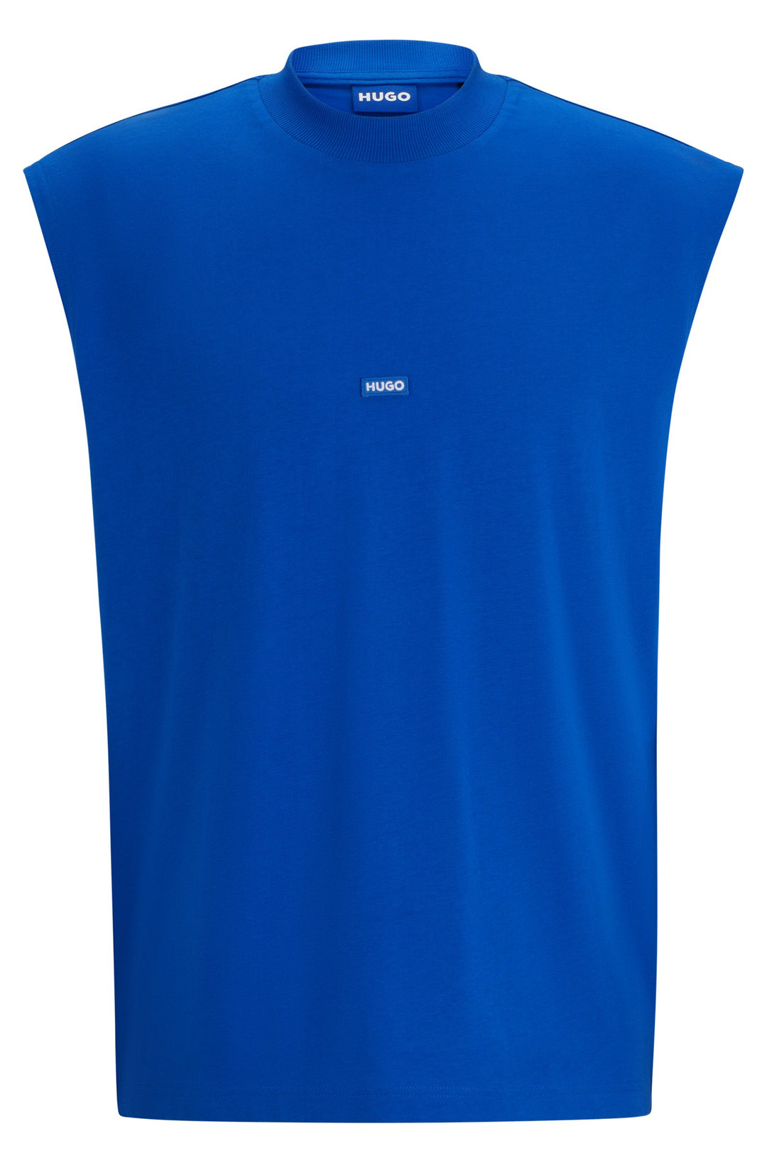 HUGO BLUE Regular Fit T-Shirts in Cotton - NAVERTZ 10257318 01-50509773- Concorde Fashion#color_blue-493
