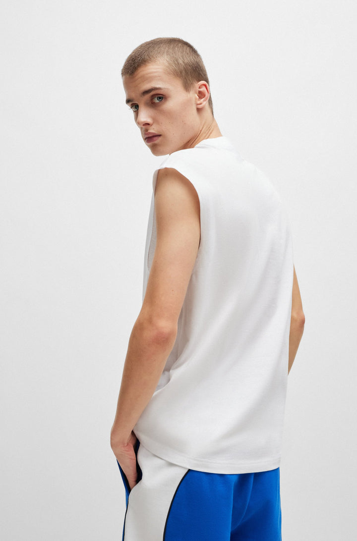 HUGO BLUE Regular Fit T-Shirts in Cotton - NAVERTZ 10257318 01-50509773- Concorde Fashion#color_white-100