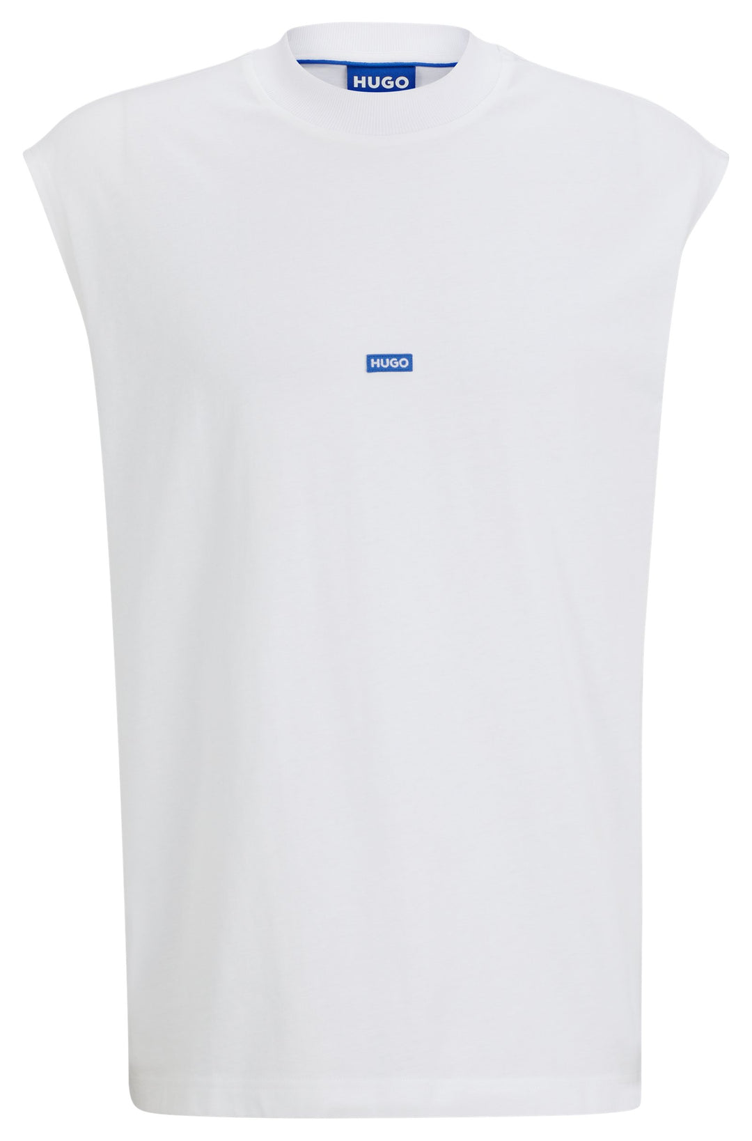 HUGO BLUE Regular Fit T-Shirts in Cotton - NAVERTZ 10257318 01-50509773- Concorde Fashion#color_white-100