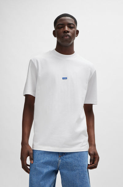HUGO BLUE Regular Fit T-Shirts in Cotton - NIEROS 10257318 01-50509991- Concorde Fashion#color_white-100