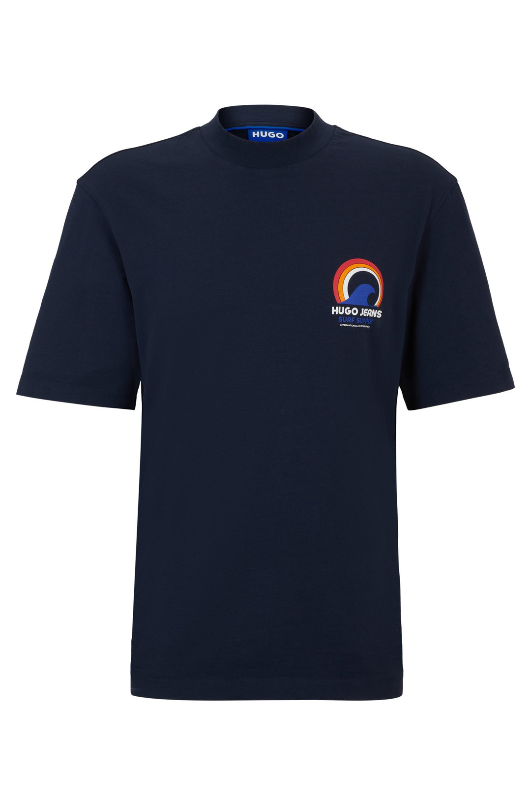 HUGO BLUE Regular Fit T-Shirts in Cotton - NINDLI 10257318 01-50513306- Concorde Fashion#color_navy-405