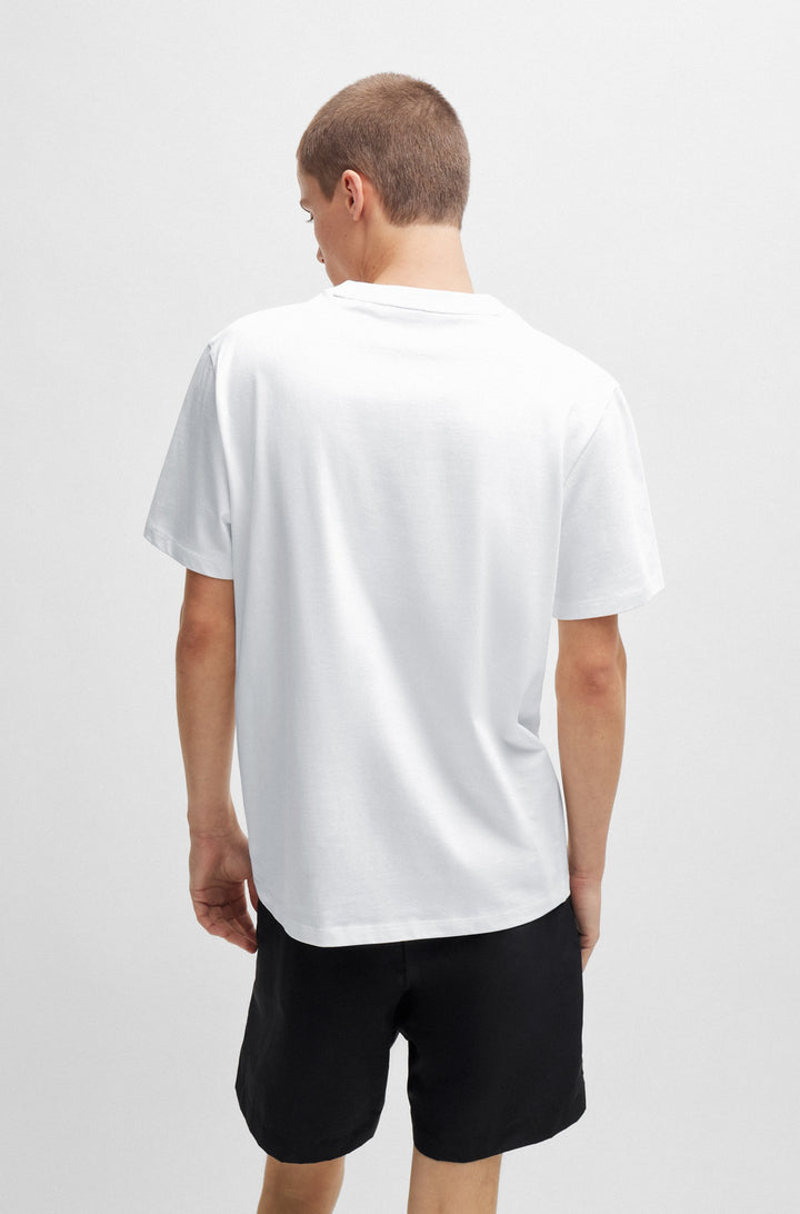 HUGO RED Relaxed Fit T-Shirts in Cotton - DAMOTORO 10257318 01-50514092- Concorde Fashion#color_white-100