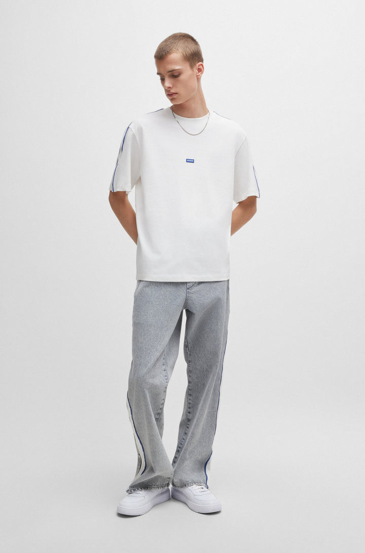 HUGO T-Shirts Regular Fit in Cotton - NELOY 10257318 01-50516980- Concorde Fashion#color_white-100