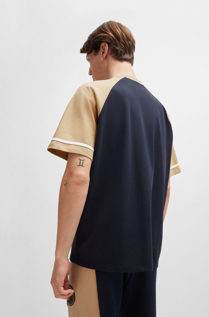 HUGO T-Shirts Loose Fit in Cotton - NACAMOS 10257318 01-50517770- Concorde Fashion#color_navy-405