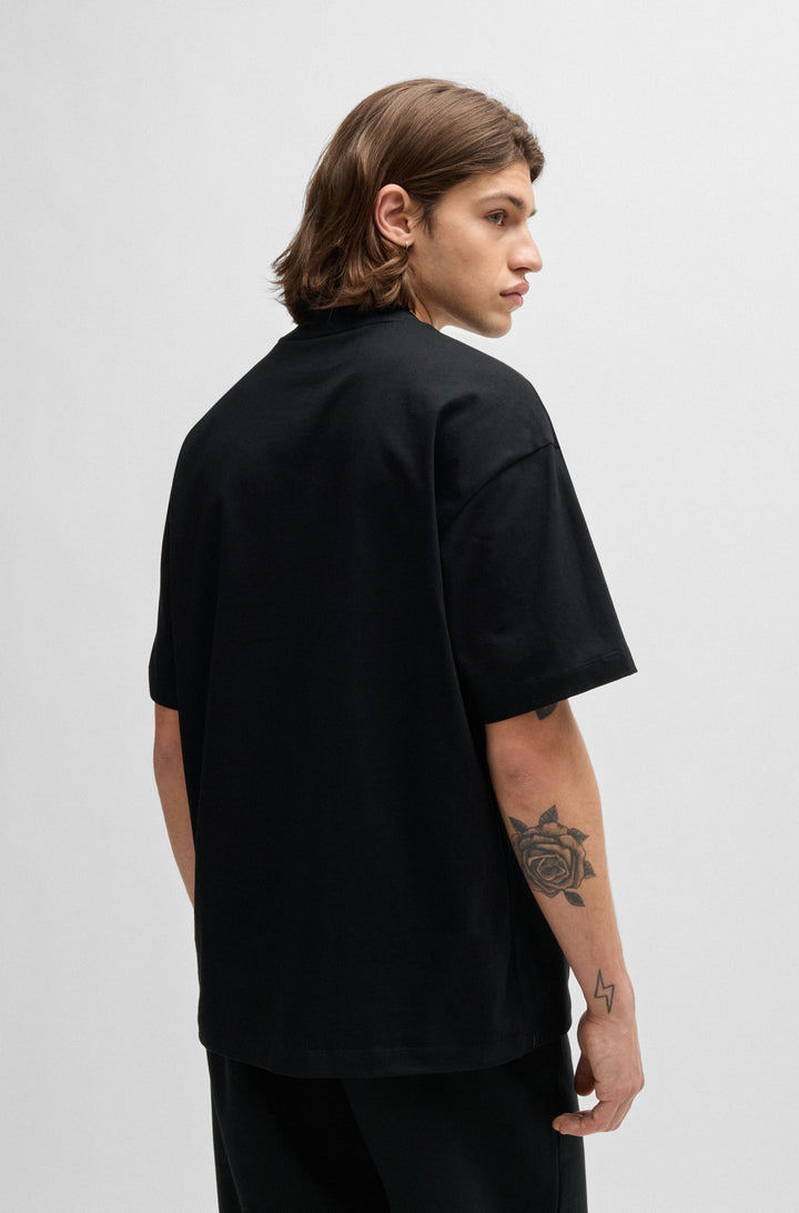 HUGO T-Shirts Relaxed Fit in Cotton - DIMONADE 10257318 01-50518963- Concorde Fashion#color_black-001
