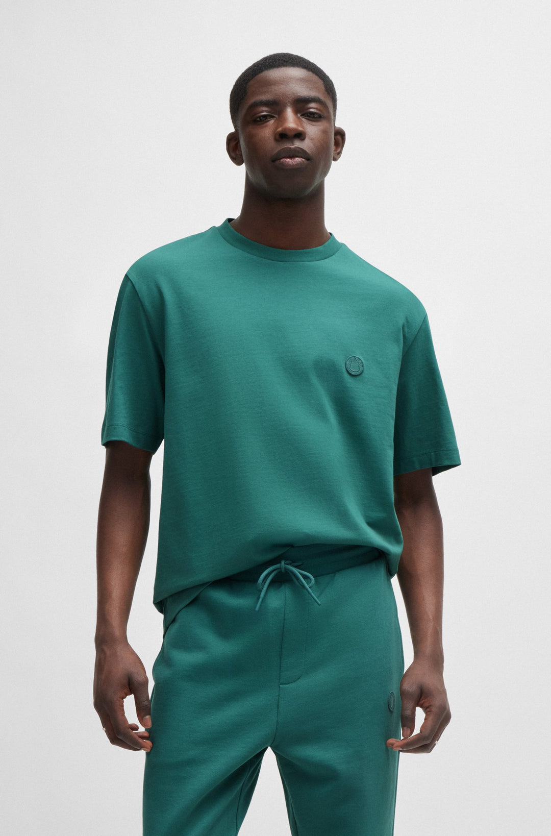 HUGO T-Shirts Regular Fit in Cotton - NILEY 10257318 01-50519984- Concorde Fashion#color_green-313