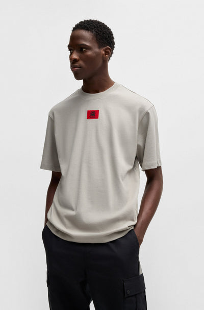 HUGO T-Shirts Relaxed Fit in Cotton - DRAMBOK_RB 10257318 01-50530039- Concorde Fashion#color_grey-035