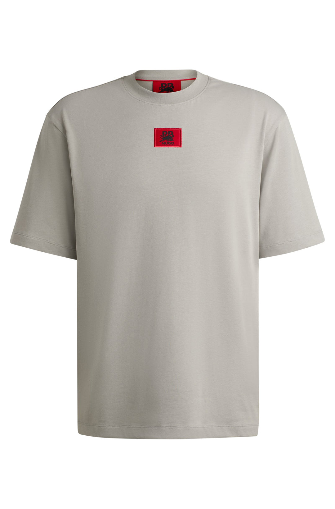 HUGO T-Shirts Relaxed Fit in Cotton - DRAMBOK_RB 10257318 01-50530039- Concorde Fashion#color_grey-035