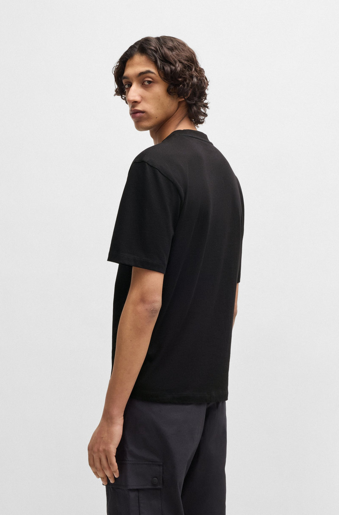 HUGO T-Shirts Relaxed Fit - DECKIES_RB 50542766- Concorde Fashion#color_black-001