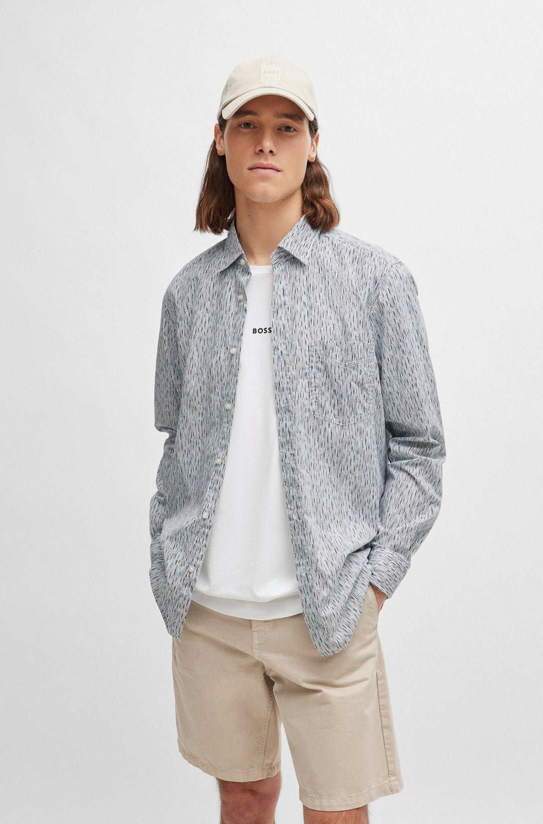 BOSS Casual Shirts Regular Fit - REMITON 50511468- Concorde Fashion#color_white-100