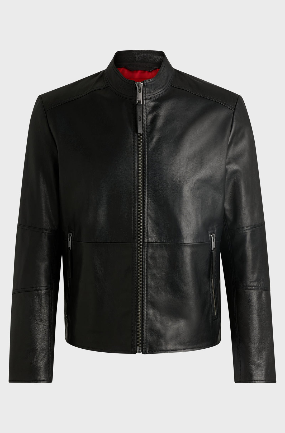 HUGO Casual Jackets Slim Fit in Leather - LOKIS-3 10257422 01-50516869- Concorde Fashion#color_black-001