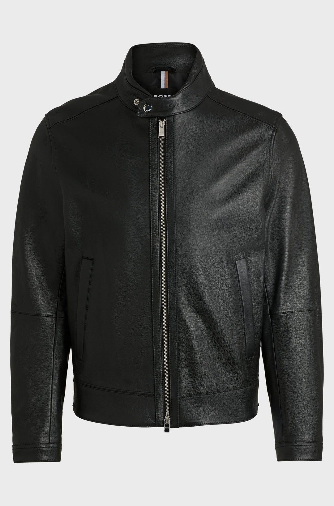BOSS Casual Jackets Regular Fit in Leather - H-MANSELL2 10257647 01-50518906- Concorde Fashion#color_black-001