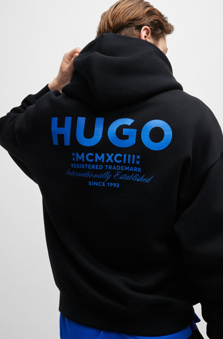 HUGO Hoodies Loose Fit in Cotton - NAZARDO 10257685 01-50510724- Concorde Fashion#color_black-001