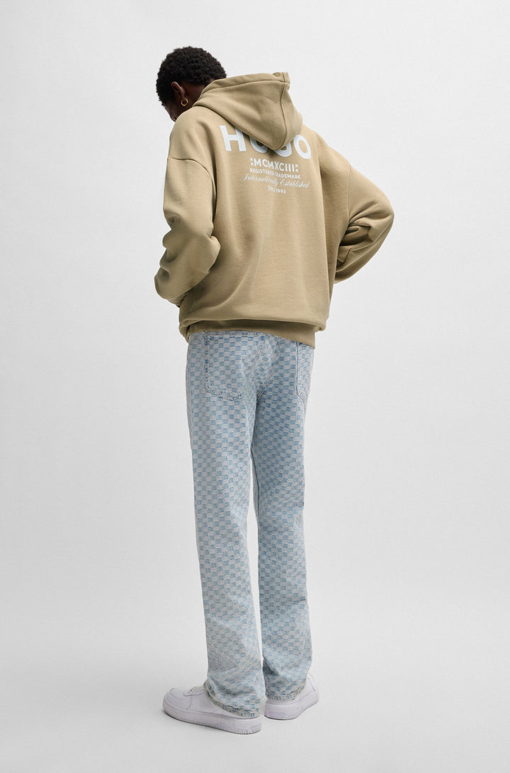 HUGO Hoodies Loose Fit in Cotton - NAZARDO 10257685 01-50510724- Concorde Fashion#color_beige-269